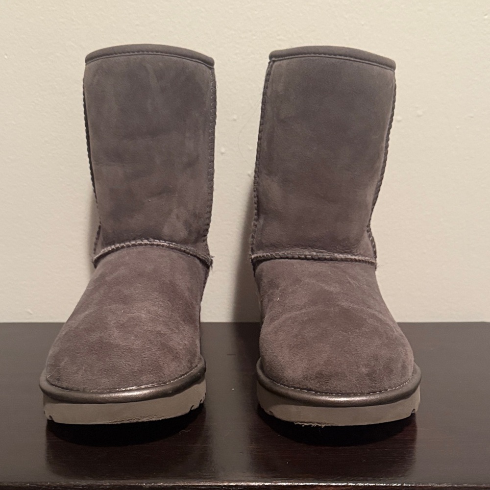 UGG Metallic Gray Boots